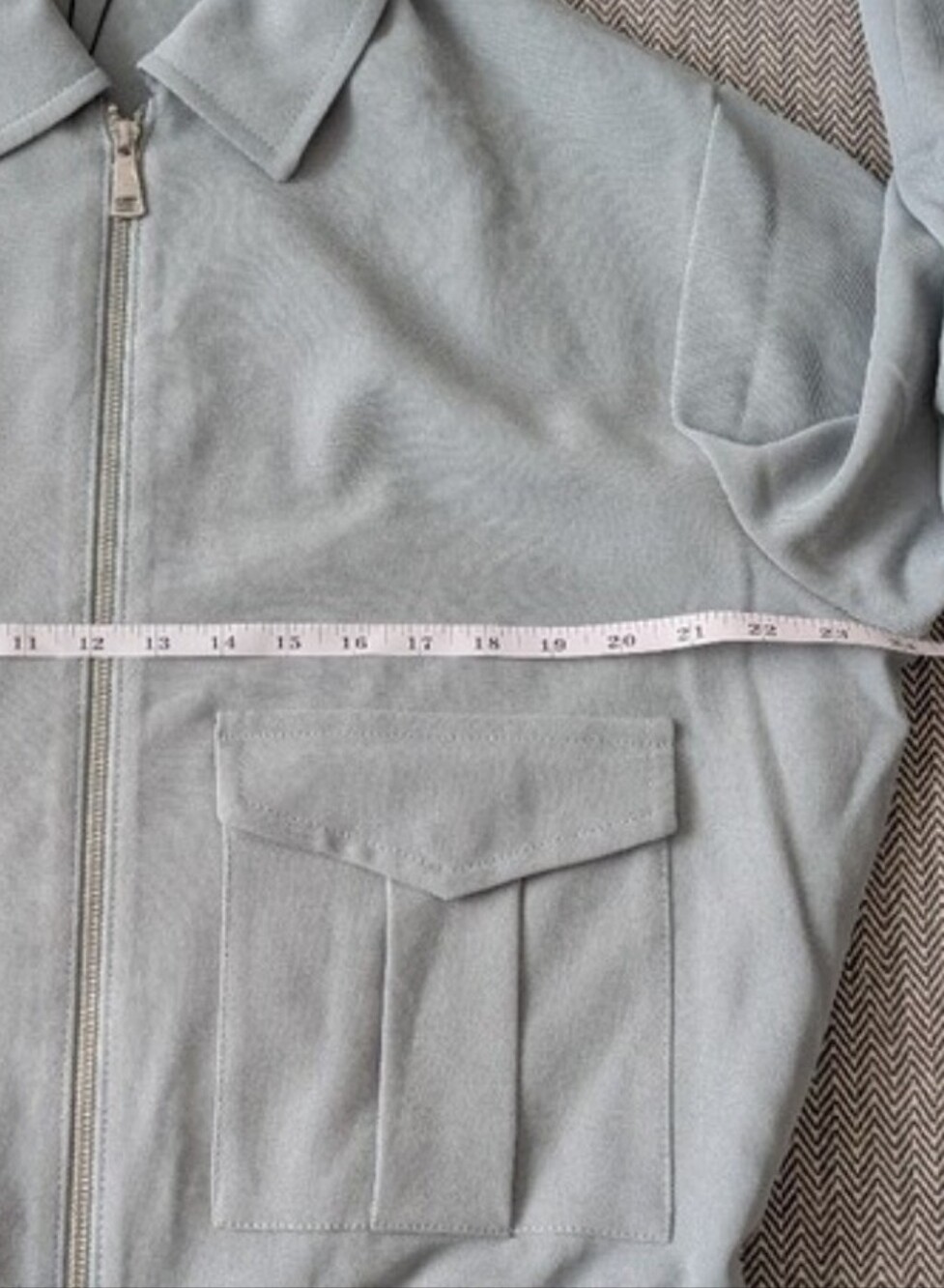 NWT Express Light Sage Bomber Cargo Jacket (size small) lightweight for fall - Picture 12 of 12